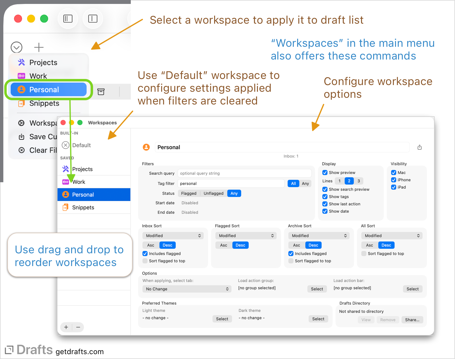 drafts/workspaces